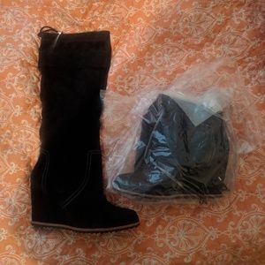 DR SCHOLL'S  Inka Wedge Suede Boots 👢 FIRE Sale